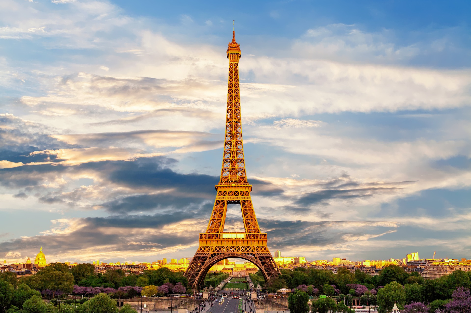 Эйфелева Башня Париж Франция