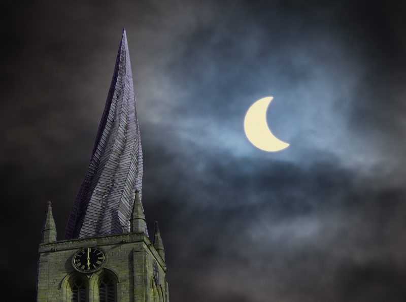 Eclipse Sun Chesterfield Church Spire